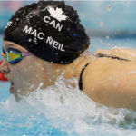 The 24-year-old Canadian won the women’s 100m butterfly at the Tokyo 2020 Games