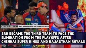 SRH became the third team to face the elimination from the Playoffs after Chennai Super Kings and Rajasthan Royals