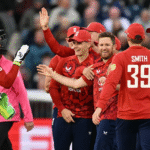 England defeated West Indies in the first T20I by 21 runs.